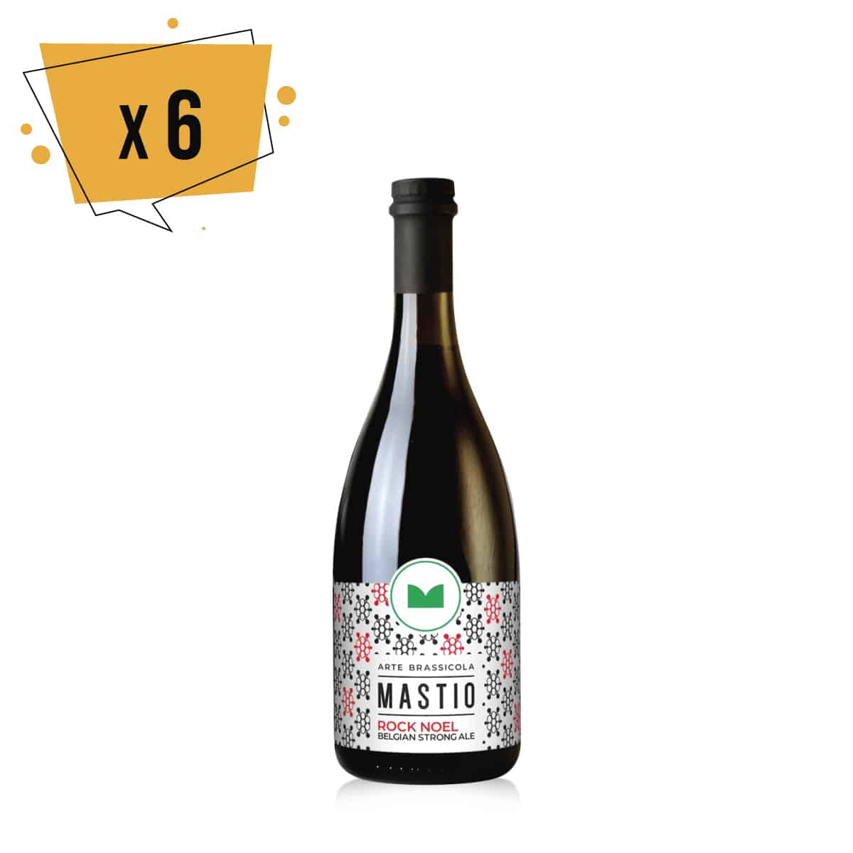 bottiglia di birra rock noel da 75cl